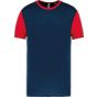 ProAct Maillot manches courtes bicolore unisexe sporty_navy/sporty_red
