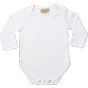 Larkwood Long Sleeved Baby Bodysuit white