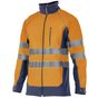 Velilla Blouson softshell bicolore haute visibilité fluo_orange/navy