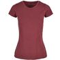 Build Your Brand Basic Ladies Basic Tee cherry