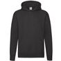 fruit of the loom Premium Hooded Sweat - black - S