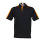 kustom kit Sporting Polo - black/orange - L