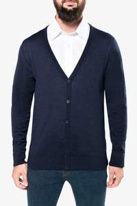 Image produit Cardigan boutonné mérinos homme