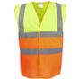 yoko Gilet haute visibilité bicolore hi_vis_yellow/orange