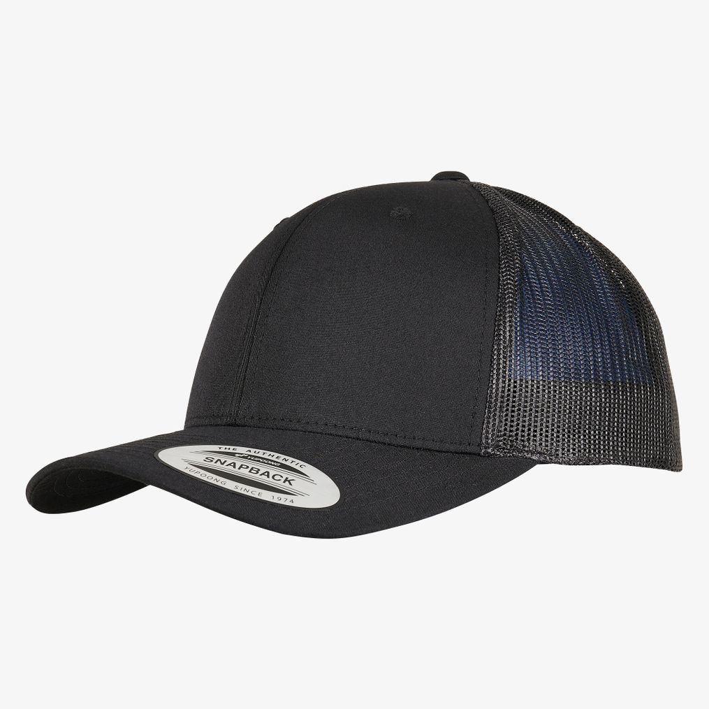 Trucker Recycled Polyester Fabric Cap flexfit