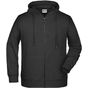 James&Nicholson Men´s Zip-Hoody black_heather