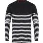 Front Row Long sleeved Breton striped T navy/white