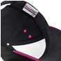 Beechfield Casquette Ultimate 5 panneaux à visière sandwich black/fuchsia