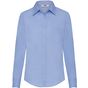 fruit of the loom Long Sleeve Poplin Shirt Lady-Fit bleu_clair