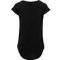 Build Your Brand Ladies Long Slub Tee black