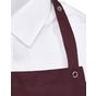 SG Accessories - Bistro Amsterdam Bib Apron with Pocket burgundy