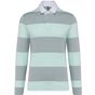 Light grey/ice mint stripes