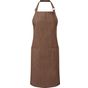 Premier Tablier bavette durable en denim brown_denim