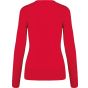 Kariban Pull col V femme red
