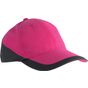 K-up Racing - casquette bicolore 6 panneaux fuchsia/dark_grey
