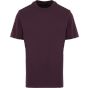 New Morning Studios Basic regular fit tee plum_purple