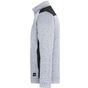 James&Nicholson Men´s Knitted Workwear Fleece Jacket -STRONG- white_melange/carbon