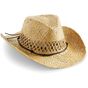 Beechfield Chapeau de cowboy en paille natural