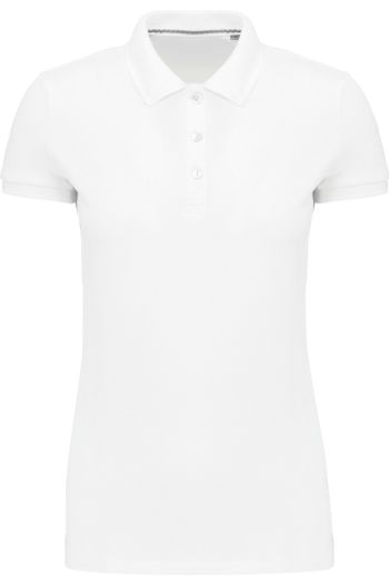 Image produit Polo Supima® manches courtes femme