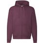 fruit of the loom Premium Hooded Sweat-Jacket - bordeaux - S