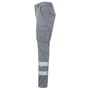 Velilla Pantalon stretch multipoches à bandes réfléchissantes grey