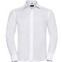 Russell Collection Men’s long sleeve tailored ultimate non-iron shirt white