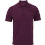 Premier Polo piqué Coolchecker pour homme aubergine