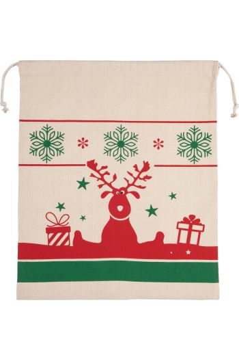 Image produit Sac avec cordon motifs de Noël