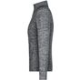 James&Nicholson Ladies´ Fleece Jacket grey_melange/anthracite