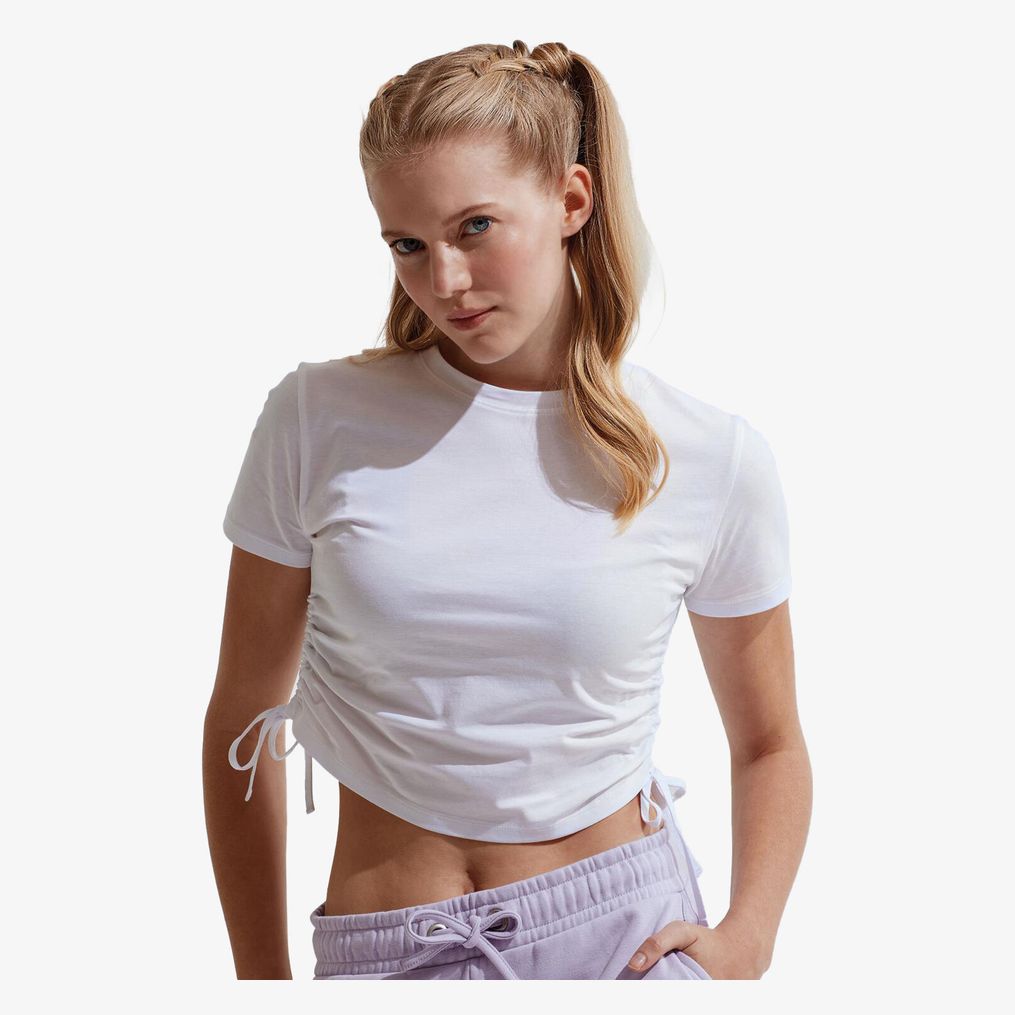 Crop-top froncé femme Tridri® TriDri