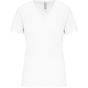 Kariban T-shirt BIO150 col V femme white