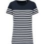 Kariban T-shirt marin col rond Bio femme navy/white_stripe