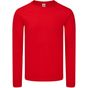 fruit of the loom Iconic 150 Classic Long Sleeve T rouge