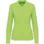 Kariban Polo manches longues femme lime