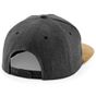 Beechfield Snapback à visière en daim vintage_black