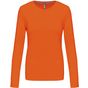 Kariban T-shirt col rond manches longues femme orange