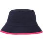 Neutral Reversible Bucket Hat pink