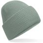 Beechfield Bonnet classique à large revers et pinces invisibles dusty_green