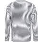 SF Clothing Unisex long sleeved striped T white/oxford_navy