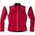 James&Nicholson Ladies´ Zip-Off Softshell Jacket red/black