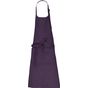 Kariban Tablier avec poche en coton Bio deep_plum
