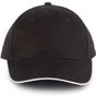 K-up Orlando - Casquette 6 panneaux black/white