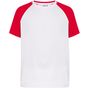 JHK Sport contrast man white/red