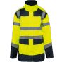WK Designed To Work Parka de sécurité recyclée 4 en 1 unisexe hi_viz_yellow/navy