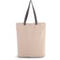 Kimood Sac shopping à soufflet avec poignées contrastées natural/steel_grey