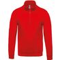 Kariban Sweat-shirt col zippé  red