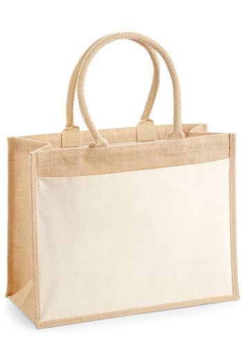 Image produit Sac de courses en jute avec poche en coton