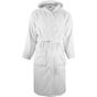 The One Towelling Bathrobe Hooded white