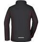 James&Nicholson Ladies´ Zip-Off Softshell Jacket black/red