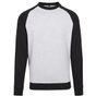 Build Your Brand Raglan Crewneck heather_grey/black